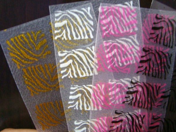 adesivo de Zebra PRATA