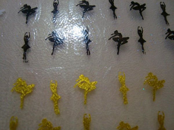 Adesivos bailarinas PRETA