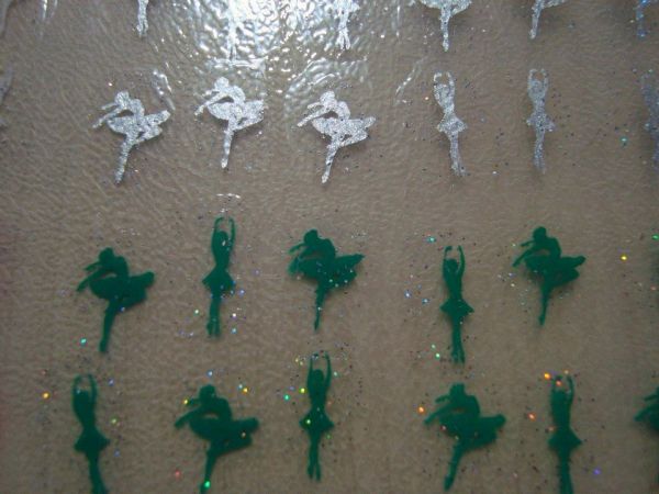 Adesivos bailarinas PRATA