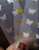 Adesivo borboleta Grande PRATA